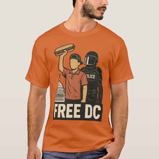 Camiseta A Cara de sanduíche Free DC (Frente)
