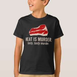 Camiseta A carne é assassinato, assassinato saboroso