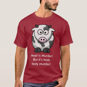 Camiseta A carne é assassinato! Mas é assassinato saboros