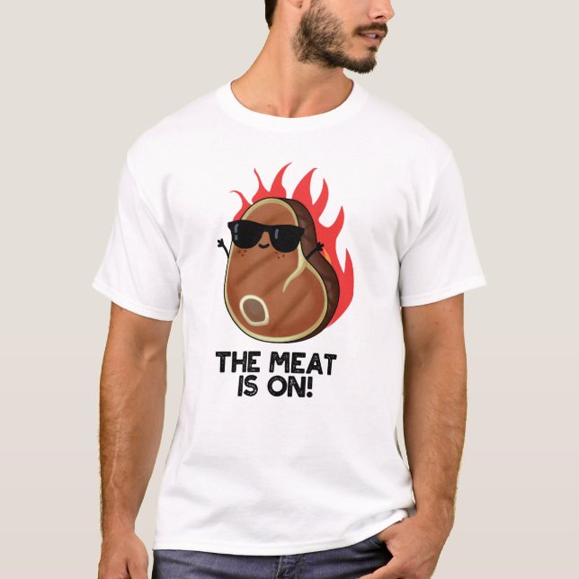 Camiseta A Carne Está Em Um Frio De Comida Engraçado (Frente)