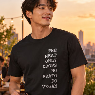 Camiseta A Carne Só Cai No Prato Do Vegano