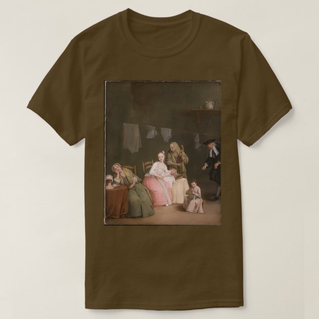 Camiseta A Carta 1746 de Pietro Longhi Pietro Falca (Frente do Design)