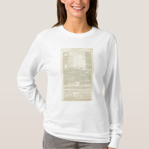 Camiseta A carta moral e estatística do globo continuou