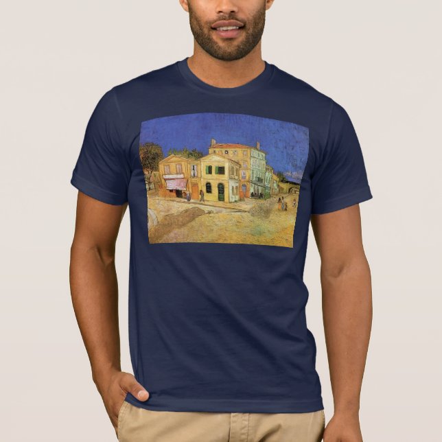 Camiseta A casa amarela de Vincent por Van Gogh (Frente)
