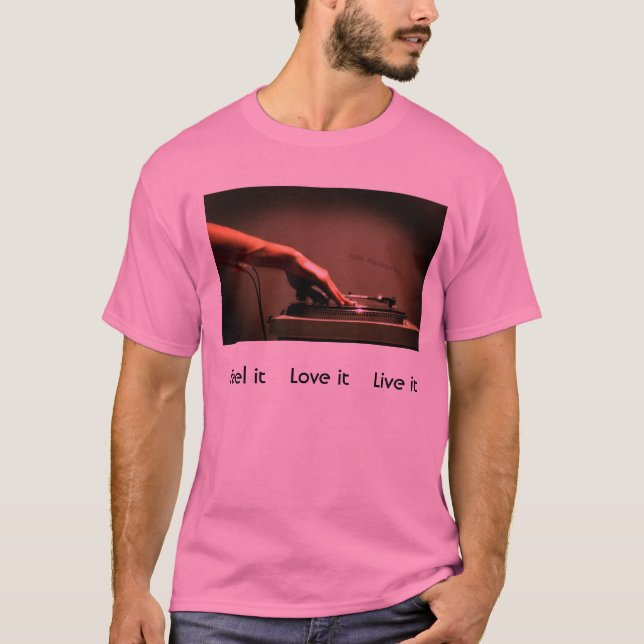 Camiseta A casa através de meus vains, sente-o    amá-lo    (Frente)