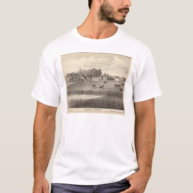 Camiseta A casa de Arnold, aponta agradável, NJ (Frente)
