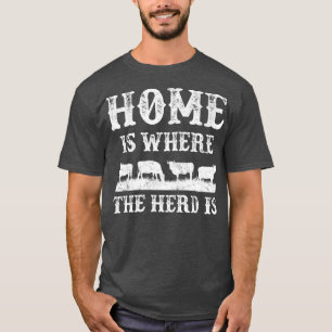 Camiseta A Casa De Bovinos De Criação É Onde Está O Efetivo