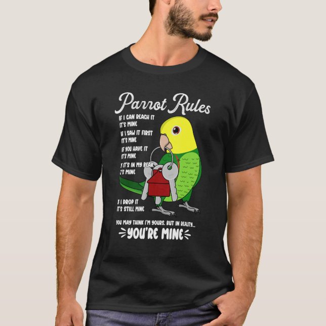 Camiseta A Casa de Papagaio diz que é meu. (Frente)