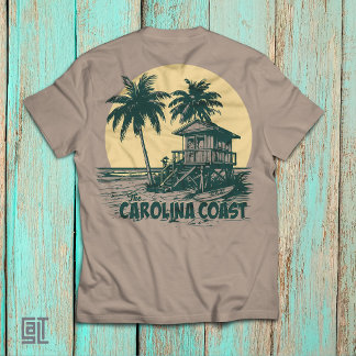 Camiseta A Casa de Praia Vintage Sunset da Costa da Carolin