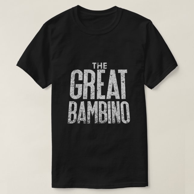 Camiseta A casa do beisebol do Excelente Bambino Executar o (Frente do Design)