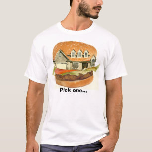 Camiseta A casa do Hamburger, escolhe um…