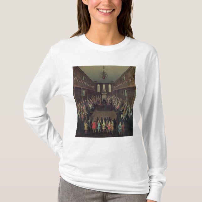 Camiseta A Casa dos Comuns na sessão, 1710 (Frente)