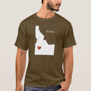 Camiseta A casa é o lugar onde o coração está - Idaho