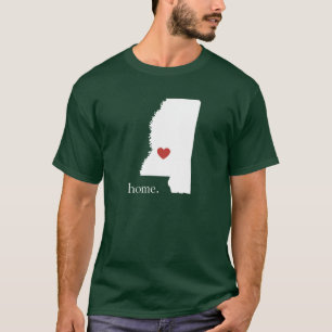 Camiseta A casa é o lugar onde o coração está - Mississ