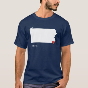 Camiseta A casa é o lugar onde o coração está - Pensilv