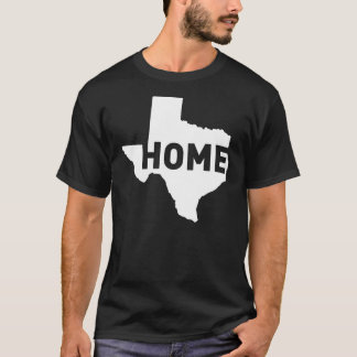 Camiseta A casa é o lugar onde Texas está