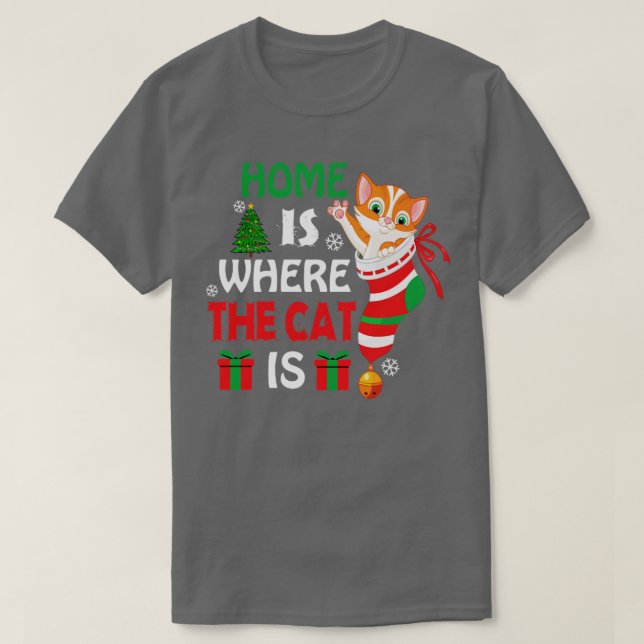 CAMISETA A CASA É ONDE ESTÁ O GATO (Frente do Design)