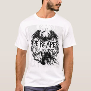Camiseta A Ceifadora Ceifador Sombrio de Estética Gótica
