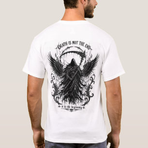Camiseta A Ceifeira Ceifeira Sombria Gótica Masculina Grá