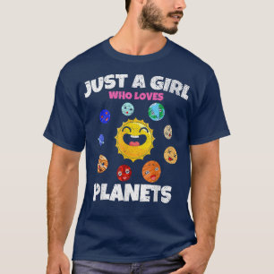 Camiseta A Cena Astronomy Space Science É Apenas Uma Garota