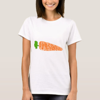 Camiseta A cenoura em Galês é parvo - línguas engraçadas