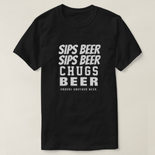 Camiseta A cerveja dos sorvos sorve a cerveja dos Chugs da