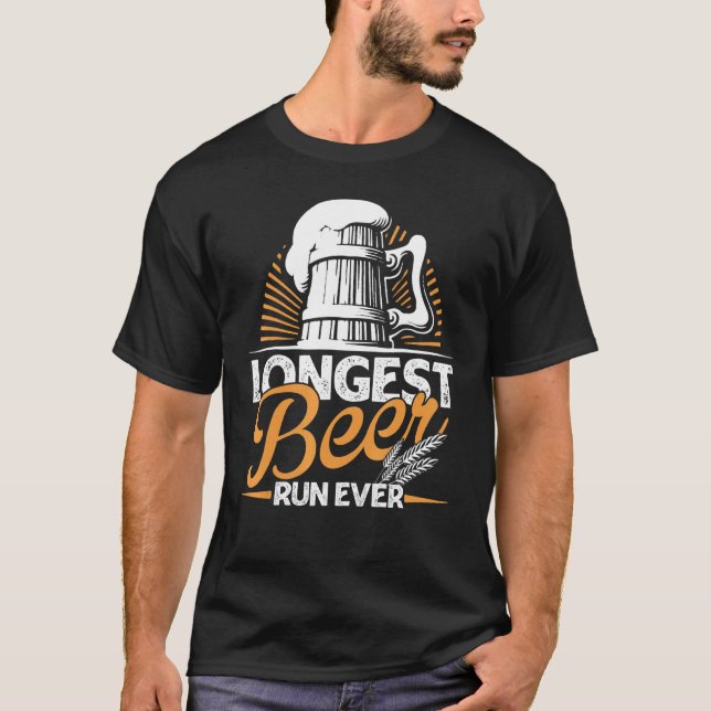 Camiseta A Cerveja Mais Longa Já Corrida (Frente)