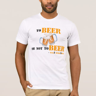 Camiseta À cerveja ou não à cerveja - shakeAbeer do will'i