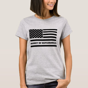 Camiseta A cesta da bandeira americana de Deplorables dilui