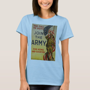 Camiseta A chamada ao dever - junte-se ao exército