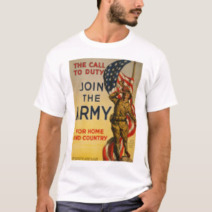 Camiseta A chamada ao dever - junte-se ao exército