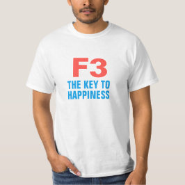 Camiseta A chave para a felicidade