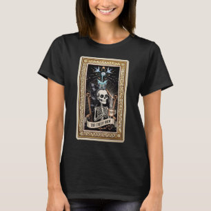 Camiseta A Cheerleader Tarot Card Girl Skeleton ChT-Shirt