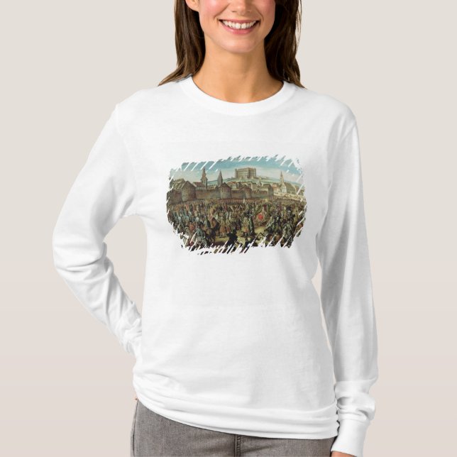 Camiseta A chegada da imperatriz Maria Theresa de (Frente)