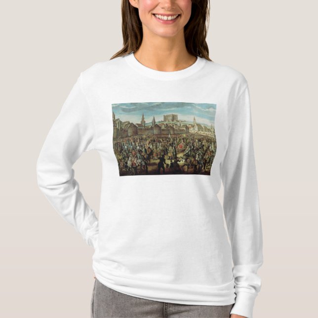 Camiseta A chegada da imperatriz Maria Theresa de (Frente)