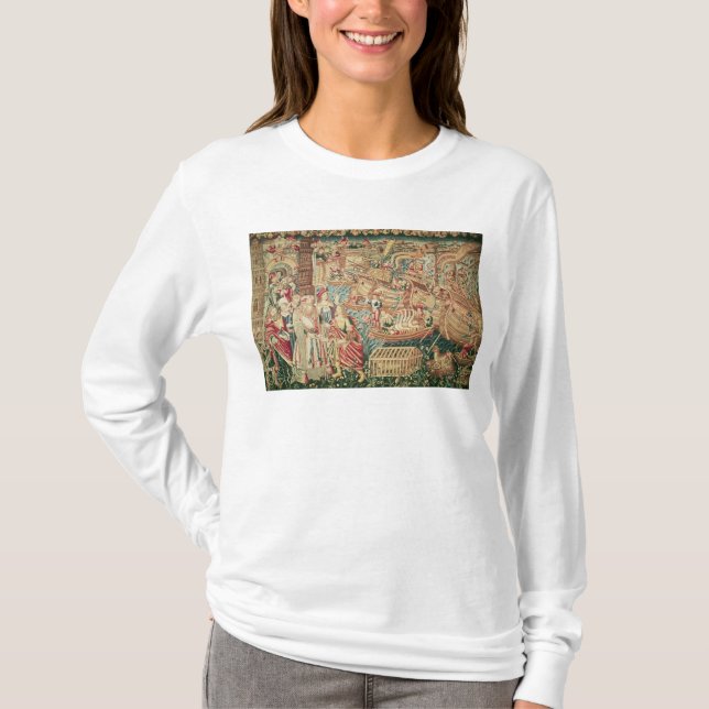 Camiseta A chegada de Vasco da Gama em Calcutá (Frente)