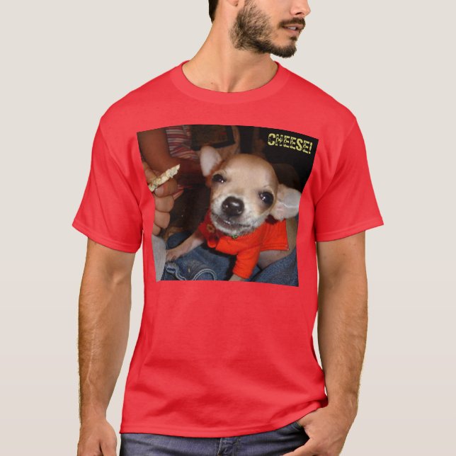 CAMISETA A CHIHUAHUA DIZ O QUEIJO! (Frente)
