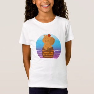 Camiseta a chillin como uma capybara