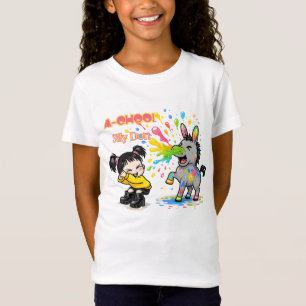 Camiseta A-CHOO! Silly Don – Desenho Animado de Burro Engra