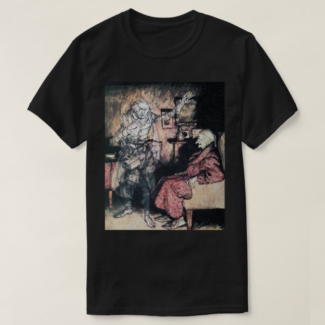Camiseta A Christmas Carol - Arthur Rackham (Frente do Design)