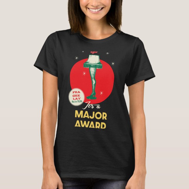 Camiseta A Christmas Story Leg Lamp Major Award  (Frente)