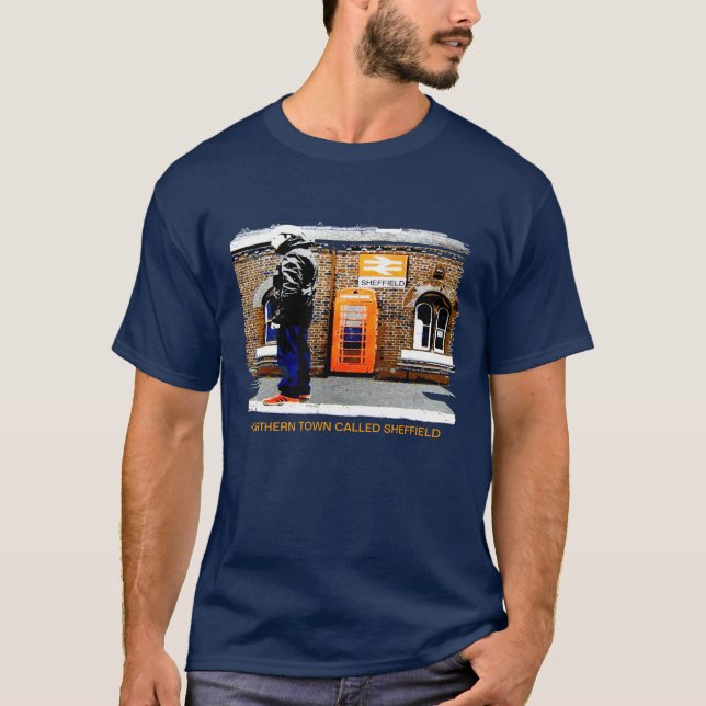Camiseta A cidade do norte chamou o t-shirt de Sheffield (Frente)