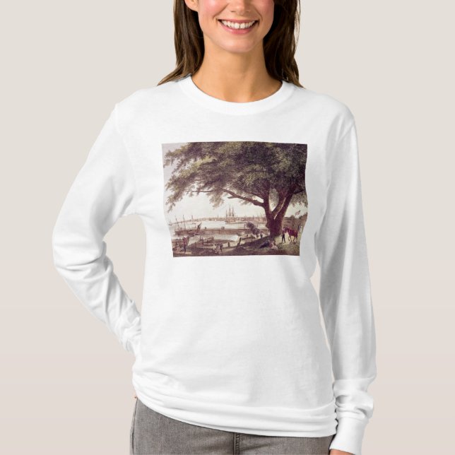 Camiseta A cidade e o porto de Philadelphfia, de (Frente)