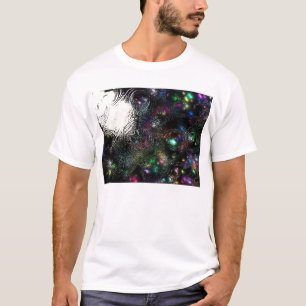 Camiseta a cidade ilumina noites do inverno