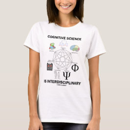 Camiseta A ciência cognitiva é interdisciplinar