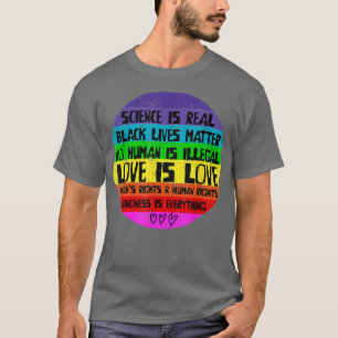 Camiseta A Ciência Da gay é real, O Amor É O Amor E A Bonda