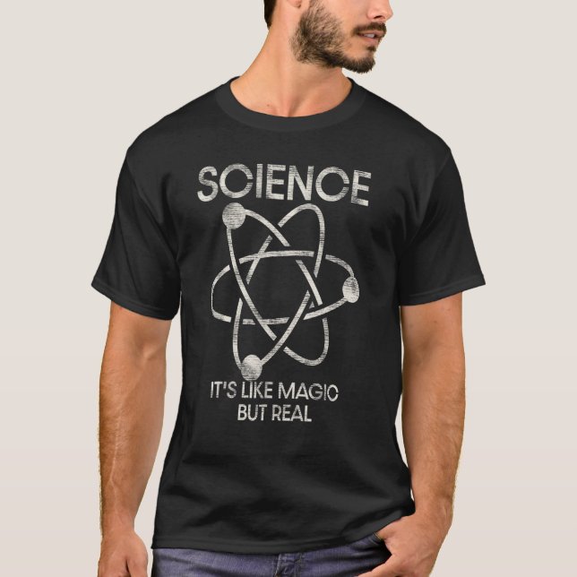 Camiseta A CIÊNCIA É COMO A MAGIA, MAS A VERDADEIRA Citação (Frente)