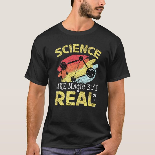 Camiseta A Ciência É Como Estudantes Magos, Mas Reais, (Frente)