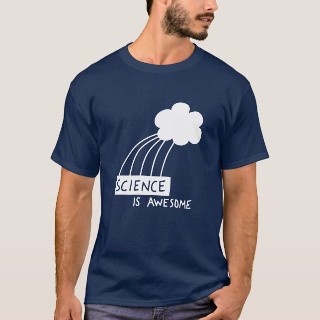 Camiseta A ciência é impressionante (branco) (Frente)