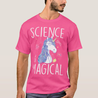 Camiseta A Ciência É Mágica - Estudante de Química Fã de Ci